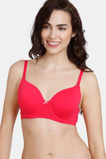 Buy Zivame Serenade Padded Non Wired 3/4th Coverage Lace Bra