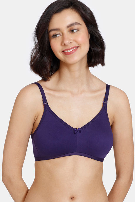 Buy Zivame Beautiful Basics Double Layered Non Wired 3/4th Coverage T-Shirt  Bra - Parachute Purple at Rs.292 online