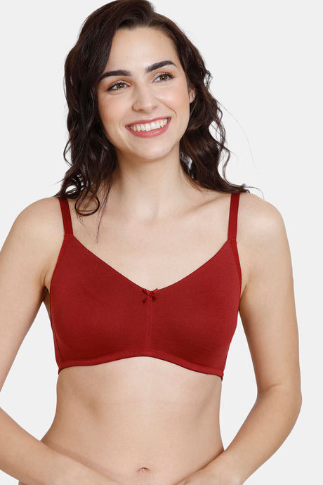 Buy Zivame Beautiful Basics Double Layered Non-Wired 3-4Th Coverage Super  Support Bra -Baltic Blue online