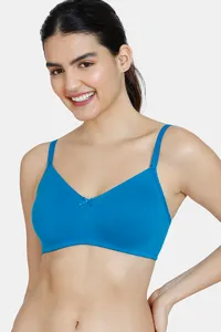 Buy Double Layered Non-Wired Full Coverage T-shirt Bra in Magenta - Cotton  Online India, Best Prices, COD - Clovia - BR1214P14