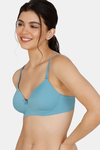 Buy Zivame Glitter Straps Padded Non Wired 3/4th Coverage T-Shirt Bra -  Crown Jewel at Rs.520 online