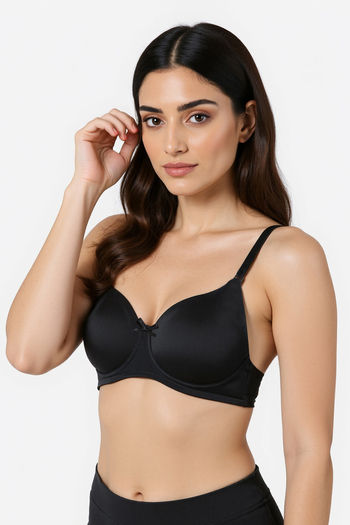 Buy Zivame Padded Non Wired 3/4Th Coverage T-Shirt Bra - Anthracite