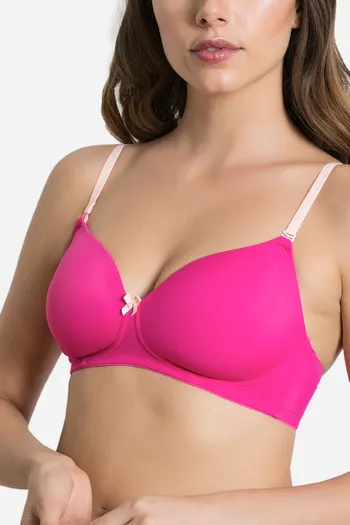 Buy Zivame Padded Wired 3/4th Coverage T-Shirt Bra - Botanical Garden at  Rs.405 online