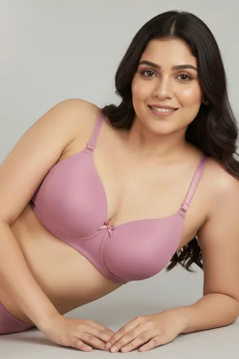 Buy Zivame Padded Non Wired 3/4Th Coverage T-Shirt Bra - Polignac