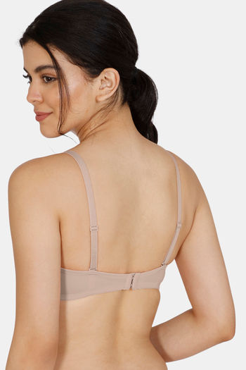 Buy Zivame Padded Non Wired 3/4th Coverage T-Shirt Bra - Georgia Peach at  Rs.520 online