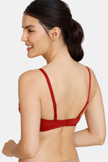 Buy Zivame Padded Non Wired 3/4th Coverage T-Shirt Bra - Sundried
