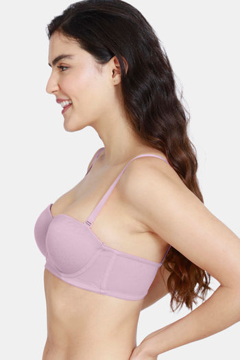 Buy Zivame Beautiful Basics Padded Wired Medium Coverage Strapless Bra -  Dawn Pink at Rs.298 online
