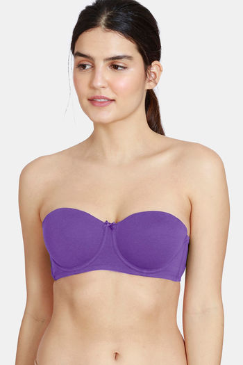 Buy Vihira Womens Spandex Cotton Padded Non Wired Seamless Strapless Tube  Bra with Back Hook - Navy Blue Online at Best Prices in India - JioMart.