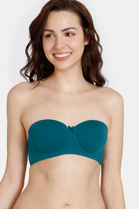 Buy Amante Clean Finish Underwired Strapless Bra- Blue at Rs.995 online