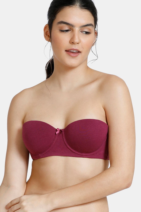 Buy Zivame Padded Wired 3-4Th Coverage T-Shirt Bra - Purple Potion