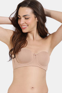 Buy Zivame Laser Wings Smooth Gentle Lift Pushup Strapless Bra- Peach at  Rs.995 online