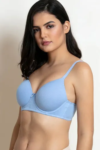 Buy Zivame Padded Wired 3/4th Coverage T-Shirt Bra - Serenity at Rs.405  online