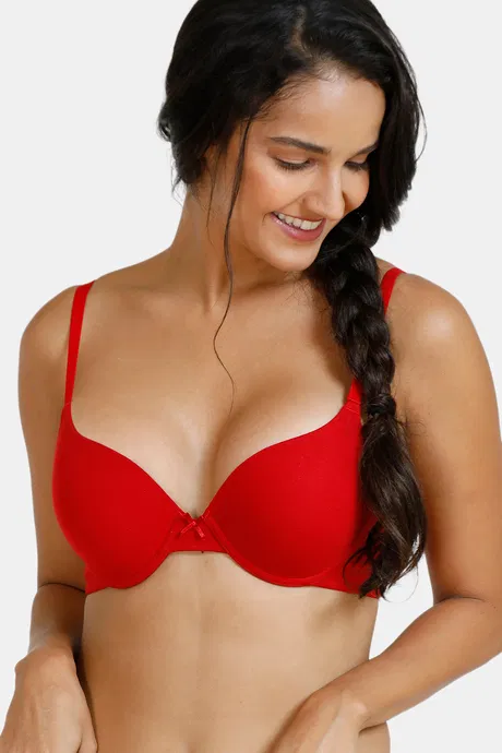 BOOMBUZZ Heavy Padded Bra for Every Day Comfort with Multi Colour and Wide  rang of Size(RED)(40A)