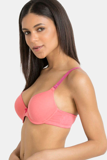 Buy Zivame Padded Under Wired Push Up Bra- Blue at Rs.484 online