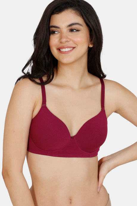Zivame Womens Non-Wired Regular Bra , Color: Classic Blue, Size