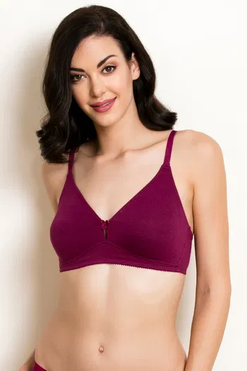 Buy Zivame Double Layered Non Wired 3/4th Coverage Bra