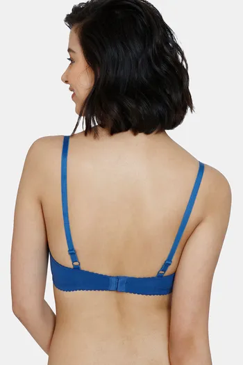 Buy Zivame Darling Nikki Padded Non-Wired 3/4th Coverage T-Shirt Bra - Set  Sail at Rs.473 online