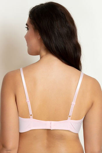 Buy Zivame Padded Wired Medium Coverage T-Shirt Bra - Pink at Rs.645 online