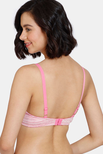 Buy Zivame Gelato Padded Wired 3/4th Coverage T-Shirt Bra - Pink Cosmos at  Rs.398 online