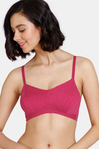 Buy Zivame Kokum Sherbet Double Layered Non-Wired 3/4th Coverage T-Shirt Bra - Love Potion