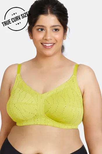 Buy Zivame True Curv Kokum Sherbet Double Layered Non Wired 3/4th Coverage Super Support Bra - Apple Green