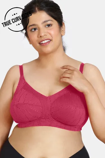 Buy Zivame True Curv Kokum Sherbet Double Layered Non Wired 3/4th Coverage Super Support Bra - Love Potion