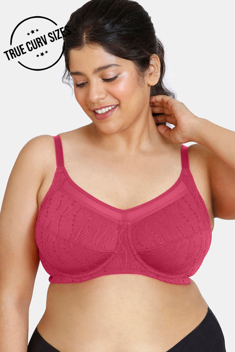 Buy Zivame True Curv Double Layered Wired Full Coverage Super Support Bra -  Black at Rs.648 online