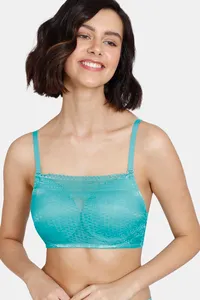 Buy N-Gal Non Padded Non Wired Full Coverage Cami Bra - White at