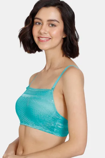 Buy Zivame Heartstopper Padded Non-Wired 3/4th Coverage Cami Bra - Ceramic  at Rs.453 online