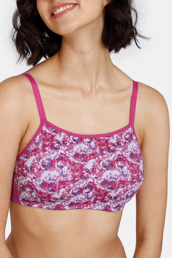 Buy Zivame Colour Crazy Padded Non Wired 3/4th Coverage Cami Bra -  Botanical Garden at Rs.628 online