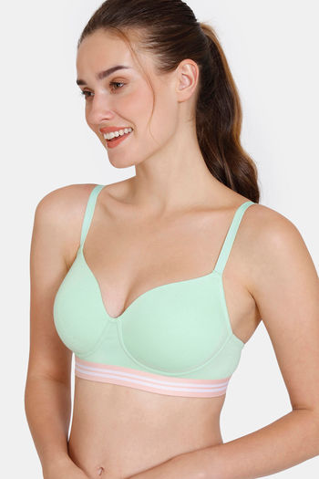 Buy Zivame Beautiful Basics Padded Non Wired 3-4th Coverage Backless Bra -  Clearwater online