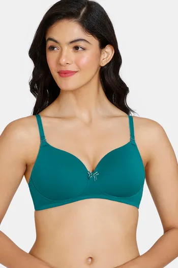 Buy Zivame Beautiful Basics Padded Non Wired 3/4th Coverage T-Shirt Bra -  Kayaking at Rs.519 online