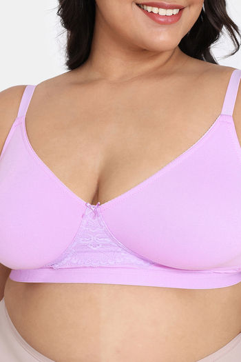 Naturana on X: This non wired #minimiser bra is made of glossy satin  crafted with tulle on the cleavage & finished with a pearl in the centre!  This bra features seamless cups