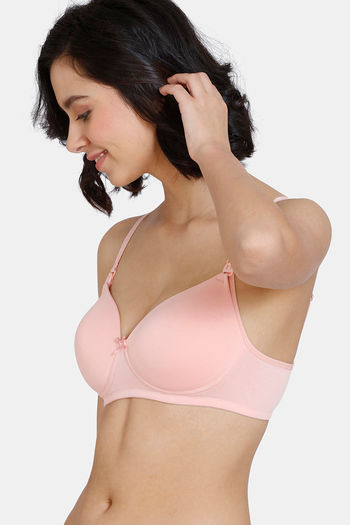 Buy Zivame Pink Solid Non Wired Non Padded Maternity Bra ZI010080MHCORNG -  Bra for Women 9320553