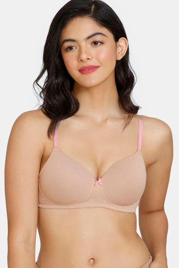 Buy Zivame Beautiful Basics Padded Non-Wired 3/4Th Coverage T