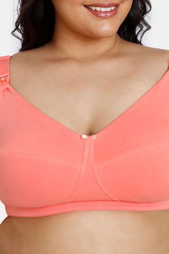 Seamless Bra, Maternity & Nursing Special, Organic by CACHE COEUR - pink  light solid, Maternity