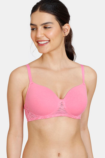 Buy Marks & Spencer Padded Wired Full Coverage T-Shirt Bra - Light Pink Mix  at Rs.1839 online