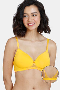 Buy Clovia Padded Non-Wired Full Coverage T-Shirt Bra - Pink at Rs.599  online
