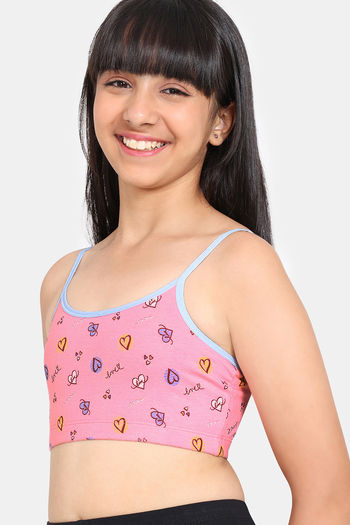 Buy Zivame Girls Double Layered Non Wired Full Coverage Bralette - Love  Pink at Rs.274 online