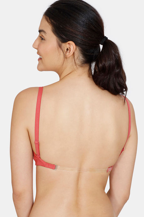 Buy Zivame Beautiful Basics Double Layered Non Wired 3/4th Coverage Backless  Bra - Mineral Red at Rs.269 online