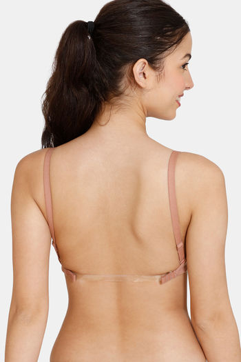Buy Zivame Beautiful Basics Double Layered Non Wired 3/4th Coverage Backless Bra - Roebuck