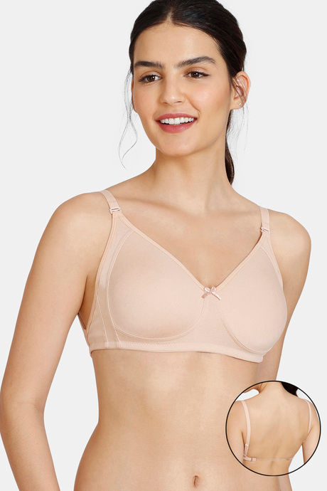 Buy Zivame Beautiful Basics Double Layered Non Wired 3/4Th Coverage  Backless Bra - Minion - Yellow online