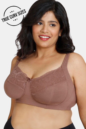 Buy Zivame True Curv Beautiful Basics Double Layered Non Wired Full  Coverage Super Support Bra - Nutmeg at Rs.493 online