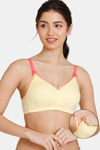 Buy InnerSense Organic Cotton Anti Microbial Soft Nursing Bra With  Removable Pads ( Pack Of 2) - Assorted at Rs.1435 online