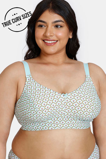 Buy Zivame Zellij Dreams Lightly Lined Non-Wired 3/4 Coverage Super Support Bra - Plume