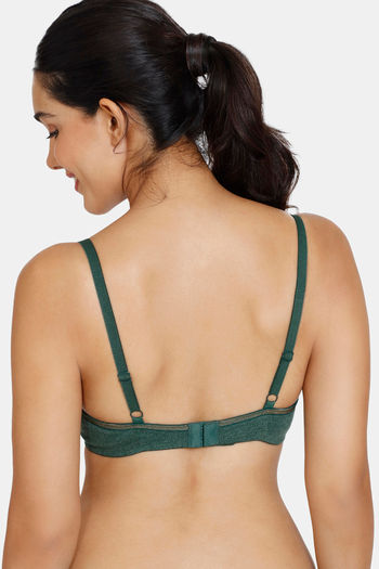 Buy Zivame Kokum Sherbet Padded Wired 3/4th Coverage T-Shirt Bra - Apple  Green at Rs.538 online
