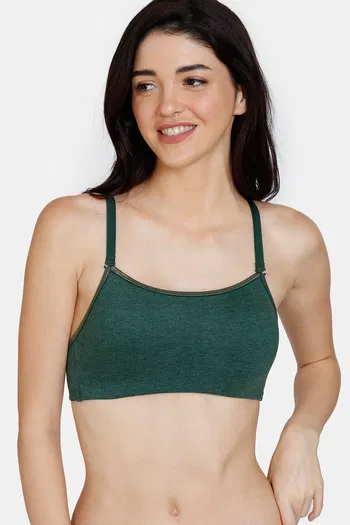 Buy Zivame Colour Crazy Padded Non Wired 3/4th Coverage Cami Bra - Botanical Garden