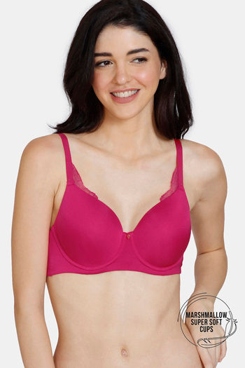 Buy Zivame Marshmallow Padded Wired 3/4th Coverage T-Shirt Bra - Jazzy