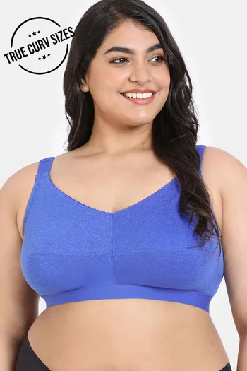 Buy Zivame True Curv Beautiful Basics Double Layered Non Wired Full  Coverage Minimiser Bra - Lapis Blue at Rs.602 online