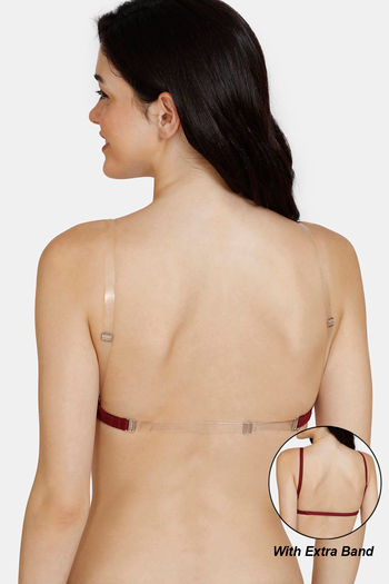 Buy Zivame Beautiful Basics Double Layered Non Wired 3/4th Coverage  Backless Bra - Beet Red at Rs.348 online